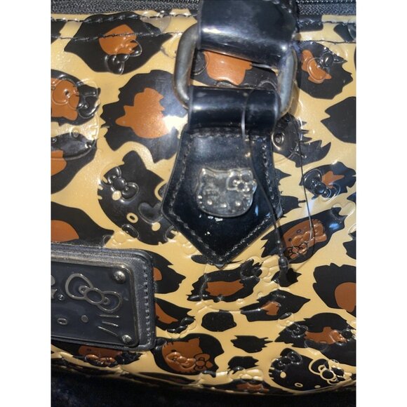 Hello Kitty Leopard Print Handbag With Black Handles & Tag - Picture 10 of 16